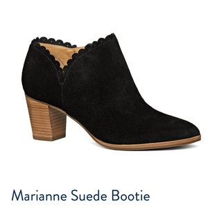 NWOT Marianne Suede Bootie 6.5 Black Brand New